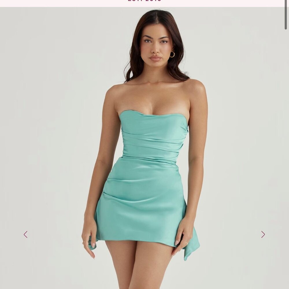 House of CB Jasmine Jade Corset Dress Size S NWT
